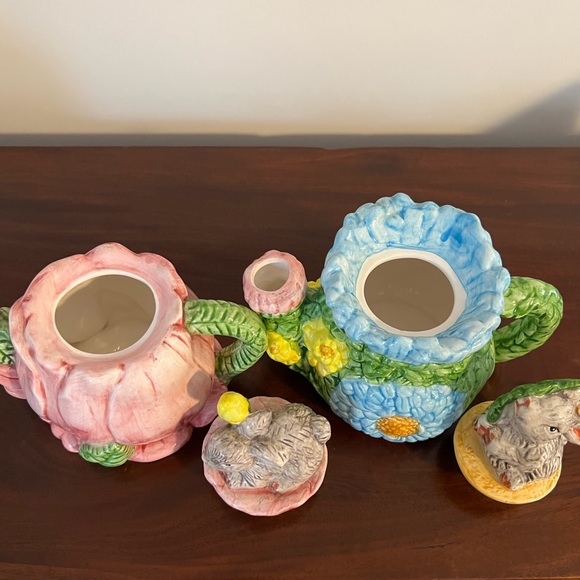 Blue Decorative Rabbit Teapot - Picture 6 of 7